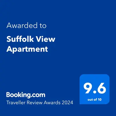 a blue screen with the text awarded to a quick view appointment at Suffolk View Apartment in Tuddenham