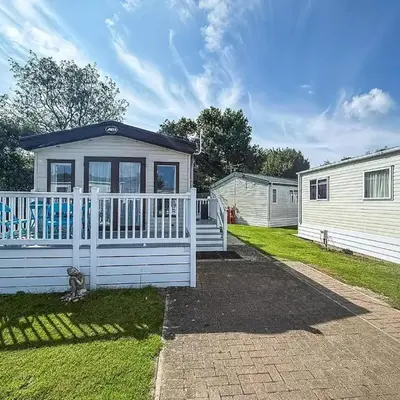 Beautiful Caravan With Decking At Carlton Meres Holiday Park