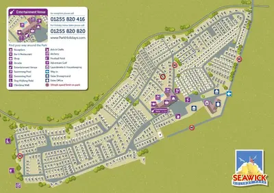 a map of the city of sarjah at Seawick Caravan 922 in Clacton-on-Sea