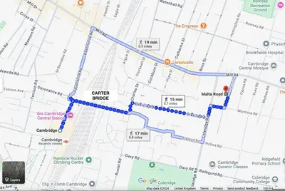 a map of the city of chicago at Vibrant Mill Road Oasis - Peaceful House with Garden near station in Cambridge