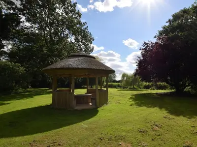a gazebo in the middle of a field at 2 Bed in Norwich oc-64075 in East Harling