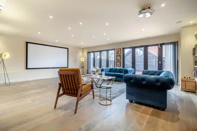 a living room with a couch and a table at 2 Bed in Heveningham oc-w29033 in Heveningham