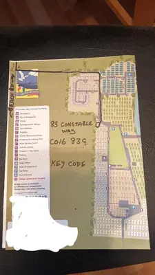 a model of a key to a city on a table at 3 Bedroom caravan St osyth beach holiday park with free WiFi and parking in Great Clacton