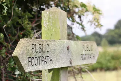 a sign that says pizza approach on a field at Mollett's Farm in Saxmundham