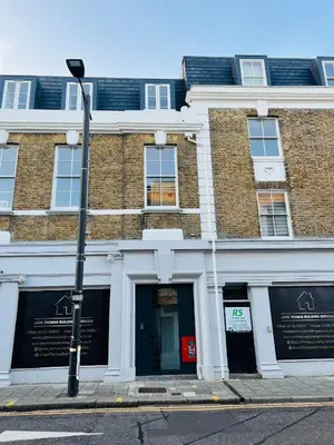 a building with a street light in front of it at Stunning New Penthouse Apartment in Southend-on-Sea