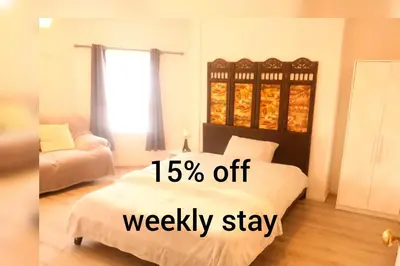 a bedroom with a bed with off weekly stay at Cambridge city centre accommodations in Cambridge