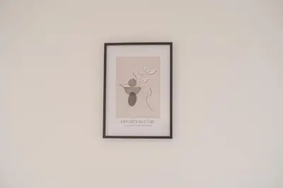 two framed illustrations of a reindeer at Royal Oak Apartments 9 - Free Secure Parking - 2 Bedrooms - Perfect for Contractors in Brentwood