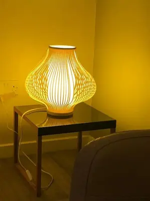a large yellow vase sitting on top of a table at By Buildersbeds - Colne House 4 bedrooms in Harold Wood