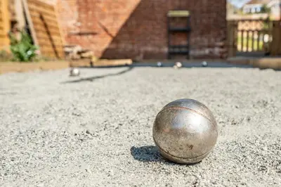 a metal object sitting on the ground at Rosebank, a stunning holiday home in Aldeburgh in Aldeburgh