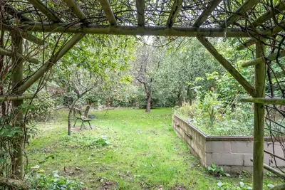 a view of a garden from the inside of a building at The Whins, Aldringham in Aldringham