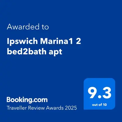 a screenshot of a phone with the text awarded to jigsaw martinian bed at Ipswich Marina1 2 bed2bath apt in Ipswich