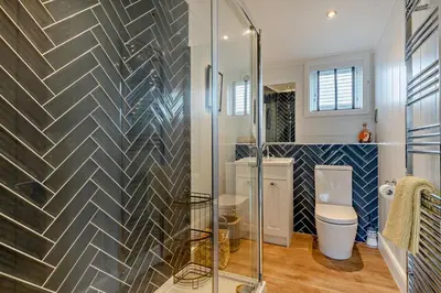 a bathroom with a shower and a toilet at 2 Bed in Welney oc-k30123 in Welney