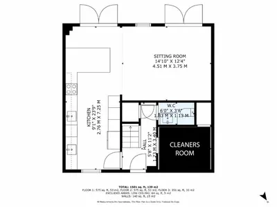 a floor plan of a cleaners room at Spacious 5 Bedroom Detached Property with parking in Bury Saint Edmunds