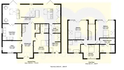 a floor plan of a house at House of Hertfordshire in Datchworth