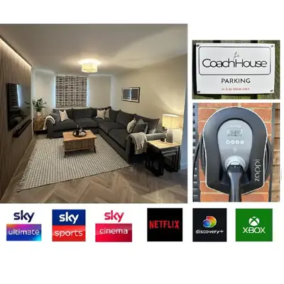 Detached Luxury Coach House - Sky Sports Cinema - EVCharger