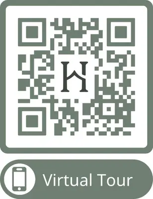 an illustration of a qr labyrinth with the words virtual tour at Cameo Suite - The Apple Barn in Pettistree
