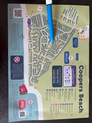 a map of a city with a pen on it at Perfect days away - 3 bedroom 1 shower with decking & bedding in Colchester