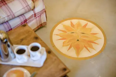 a table with two cups of coffee on it at 2 Bed in Nayland oc-b32342 in Nayland