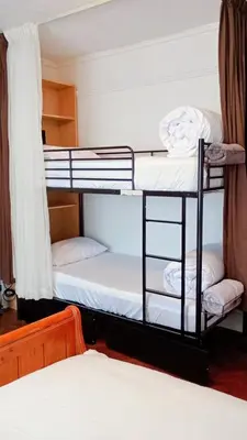 a group of bunk beds in a room at Number 5 in Harwich