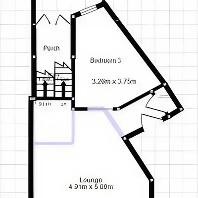 a diagram of a floor plan of a house at Elegant, Victorian End of Terrace Town House in Southend-on-Sea