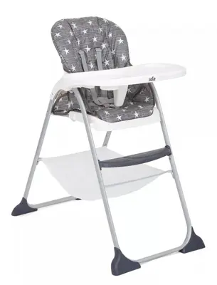 a black and white high chair at The Laurels Self Catering Apartment in Chelmsford
