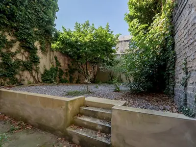 a set of stairs next to a brick building at Cosy flat in the heart of Southend Pass The Keys in Southend-on-Sea