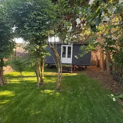 Shepherds hut in Holywell Cambridgeshire