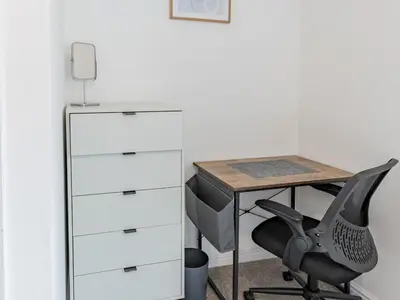 an office with a desk and a chair at Pass the Keys Cosy home Basildon Ideal for contractors in Basildon