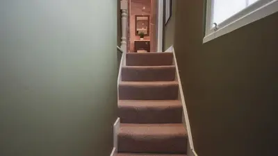 a staircase in a house with a stair case at Colchester Luxury Apartments - Colonia in Colchester