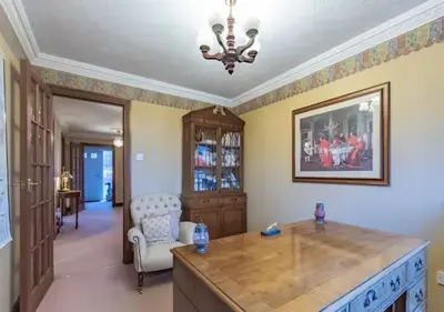 a kitchen with a large island in a room at Tudor Style Seafront Home Sea Views Shoebury - Pass the Keys in Southend-on-Sea