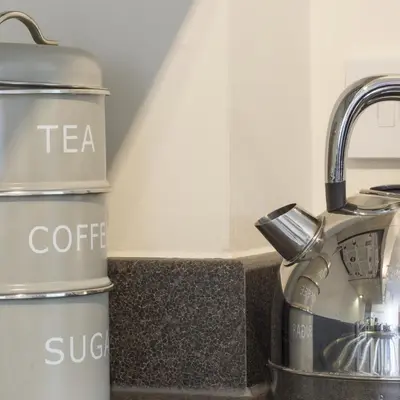 a kitchen counter with a coffee maker and a coffee pot at Citystay Living - Citygate in Cambridge
