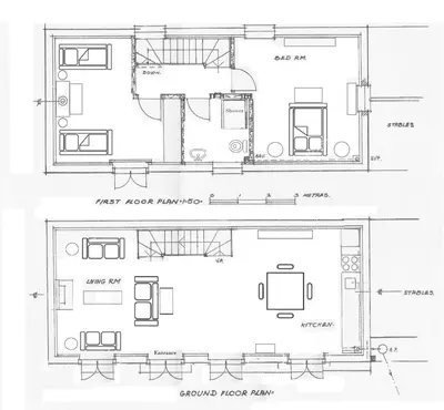 a floor plan of a house at The Domek in Ashwell