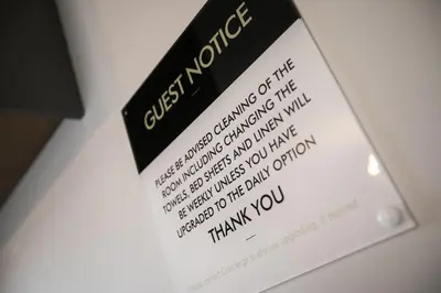 a piece of paper with a thank you card at Apartments at Number 10 The Abbey in Norwich