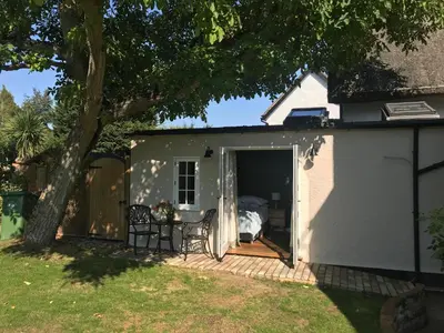 a view of the outside of a tiny house at Corner House Luxury BnB in Little Dunmow