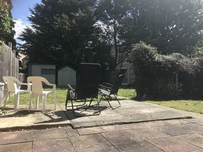a group of chairs sitting in a yard at The Avenues in Chelmsford