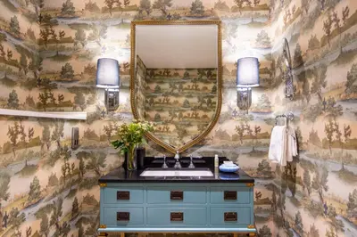 a bathroom with a sink and a mirror at Graduate by Hilton Cambridge in Cambridge