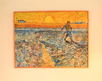 a painting of a painting of a boy in a field at 2 Bed in Snape oc-sfvin in Snape