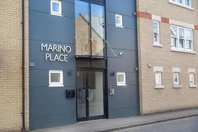 a building with a sign that reads marino place at Citystay Living - Marino Place in Cambridge