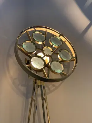 a glass plate on a tripod in a room at Oddfellows Hall in Thetford