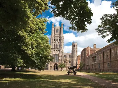 a view of a building with a tower at Hedgeways in Fordham
