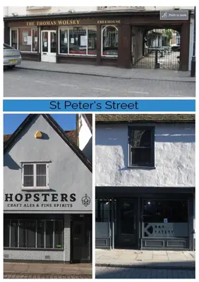 two pictures of a building with a store at Victorian Terrace Old Stoke - With Self Check In and Free Parking - Rooms at ipswichdigs in Ipswich