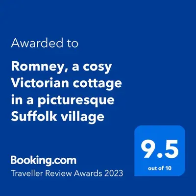 a screenshot of a phone with the text wanted to romney a costly v at Romney, a cosy Victorian cottage in a picturesque Suffolk village in Cavendish