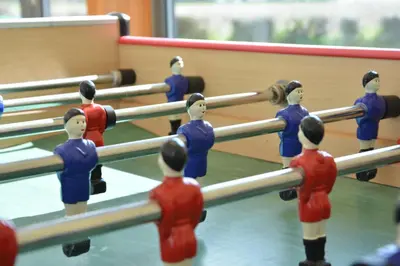 a group of toy people playing a game of bowling at Upper Lodge, Shotley in Chelmondiston
