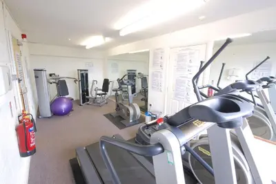 a gym with several treadmills and cardio machines at The Gallery, Blythburgh in Blythburgh