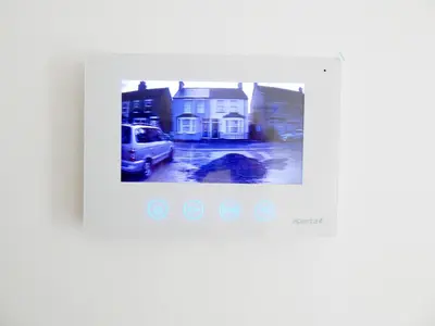 a picture of a van on a wall at Modern, well located en-suite rooms with parking - Orbitat Accommodations in Cambridge