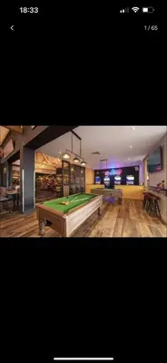 a large room with a pool table in it at Coopers Beach 3-Bed Caravan Sleeps 8 & Pets Ok in Colchester