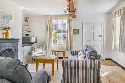 a living room with two couches and a table at 2 Bed in Aldeburgh oc-sfdar in Aldeburgh
