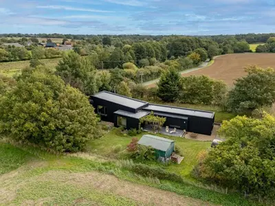 an overhead view of a black building in a field at 3 Bed in Bramfield oc-hglenv in Bramfield